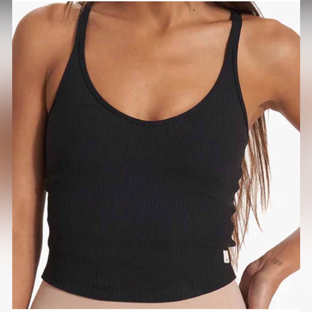 Vuori Rib Crop Tank Top Size XS